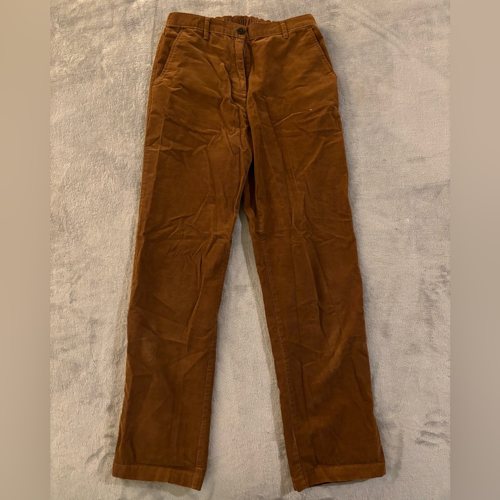 Brown lightweight corduroy pants